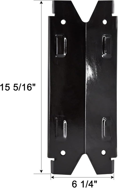 Criditpid Grill Replacement Parts for Brinkman 810-3660-S, 810-3661-F Models. Grill Heat Plate Shields, Pipe Burner Tubes and Crossover Tubes for Brinkman 810-3660-S.
