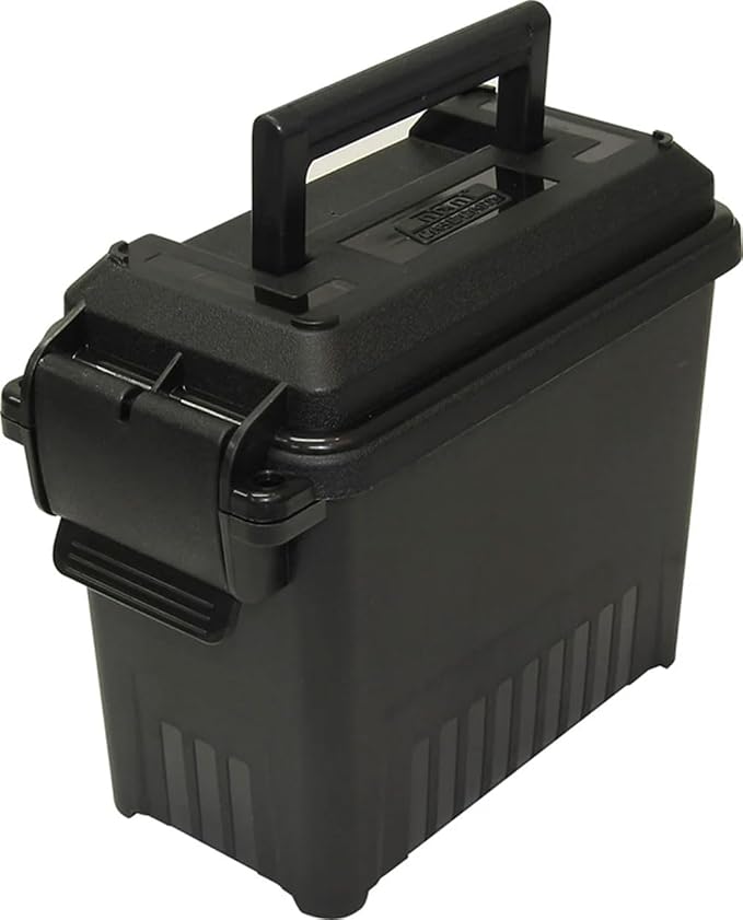 MTM AC15-40 Ammo Can Mini for Bulk Ammo, Water-Resistant Seal, Double Padlock Tabs, 12-Pound Capacity, USA Made, Black