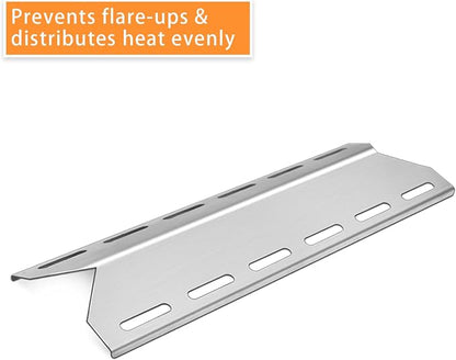 Heat Plate Replacement Parts for Charmglow, Home Depot, Nexgrill, Jenn-Air | Fit for Kirkland, Member's Mark, Perfect Flame, Sams and Other Gas Grills, 17 5/16", 4-Pack