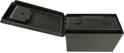 GUGULUZA Metal Ammo Can 30 50 Cal, Waterproof Airtight Ammo Containers Case | Heavy-Duty Ammunition Storage Case Military Container, Lockable Box w/Flip Top for Long-Term Storage Bullet, 30Cal and 50 Cal