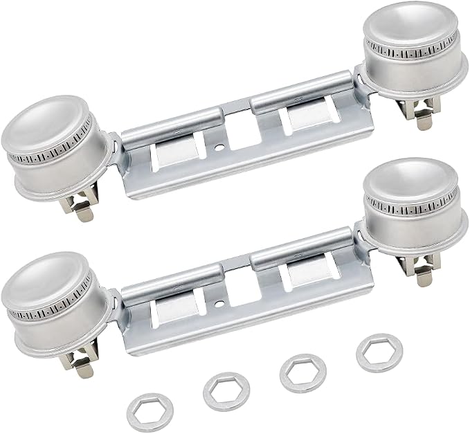 Double Burner Assembly WB16K10026 WB29K17 Double Stove Top Double Surface Burner Kit Replacement Compatible with General Electric Hot.point Gas Stove Range Assembly(2pack) by AMI PARTS | Double Stove Top, Double Surface Burner Kit Replacement, Compatib...
