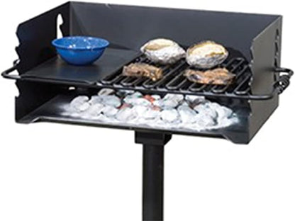 Pilot Rock 3 Pack Charcoal Grill, Jumbo Park Style Steel Outdoor BBQ, CBP-247