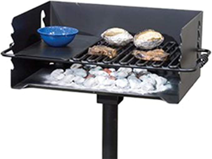 Pilot Rock 2 Pack Charcoal Grill, Jumbo Park Style Steel Outdoor BBQ, CBP-247