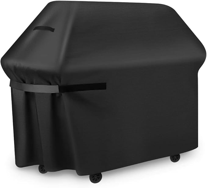 Grill Cover, 65-Inch BBQ Grill Cover Heavy Duty Waterproof UV Resistant Tear Resistant for Outdoor Grill, Compatible for Nexgrill Brinkmann Weber Dyna-glo