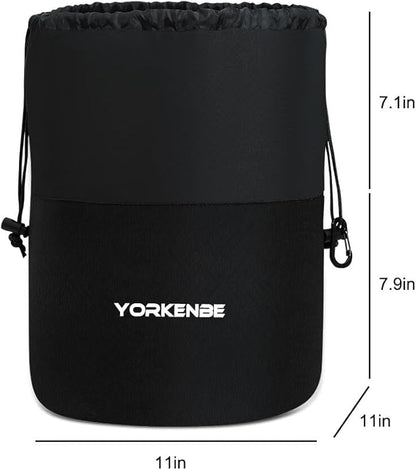 Camping Cookware Mess Kit Bag, High Capacity Camping Tableware Storage Bag, Drawstring Heavy Duty Water Resistant Cookware Organizer for BBQ Outdoor Cooking Essentials (2)
