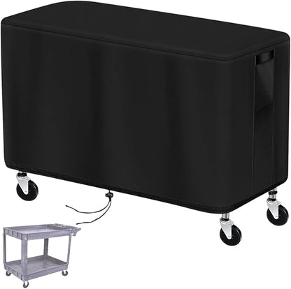 Prep Table Cover, Service Cart Cover for WEN 73009 500-Pound Service Utility Cart Waterproof Rolling Tool Carts Grill Table Covers - 42"Lx17"Wx31"H