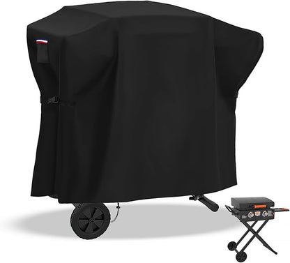 Grill Cover for Blackstone 2350 On-the-Go 22” Omnivore Flex-Fold Griddle with Locking Hood, Portable Griddle Covers, Waterproof BBQ Cover for Outdoor Griddle - 41x25x37 in