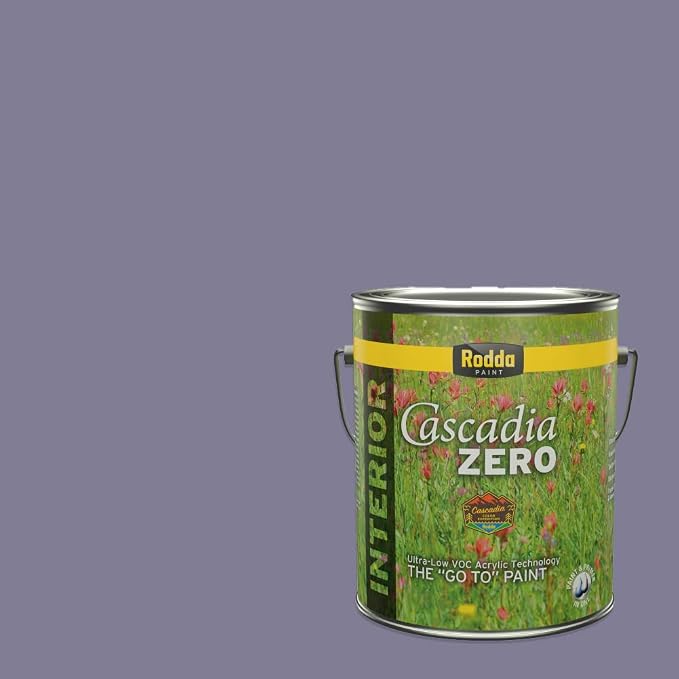 Rodda Paint CASCADIA ZERO Interior Flat Paint & Primer in One, 1-Gallon, Grapes of Wrath