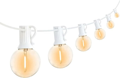 G40 Globe String Lights 50FT with 50+2 Bulbs,Remote Controlled Party lights | 1ft spacing,2200K Warm White,Dimmer/Timer included, Bistro Lights with 3 Light Modes & Memory function