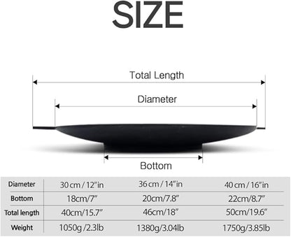 Korean BBQ A IH Griddle Grill Pan, Nonstick Coating, All Stove(Gas, Electric & Induction),Indoor Outdoor Griddle (12 IN)