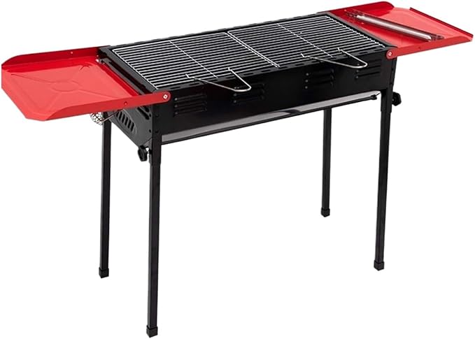 Camping Barbecue Grill Stainless Steel Charcoal Barbecue Grill Folding Portable Grill for Outdoor Picnic Backyard Barbecue Charcoal Grill