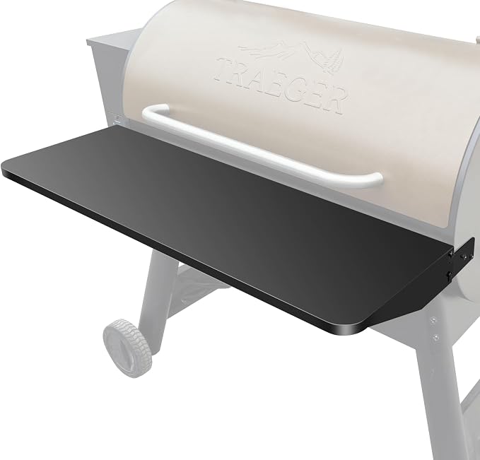 Uniflasy Grill Shelf Accessories for Traeger Pro 34, 37" x 12" Folding Front Shelf for Traeger Pro 34, Texas Elite 34 & Century 885 Pellet Grills, BAC363 Heavy-Duty