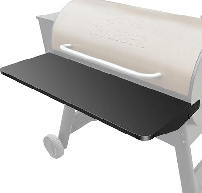 Uniflasy Grill Shelf Accessories for Traeger Pro 34, 37" x 12" Folding Front Shelf for Traeger Pro 34, Texas Elite 34 & Century 885 Pellet Grills, BAC363 Heavy-Duty