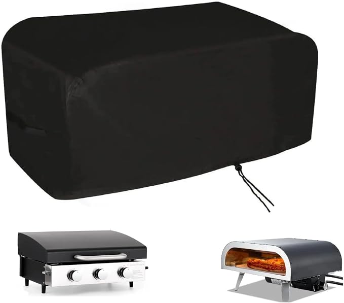 Pizza Oven Cover for VEVOR 16 in Oven, Sophia William 22" Flat Top Grill | 24x24x13,Waterproof Dustproof Heavy Duty Oxford Fabric,for 16 in Outdoor Pizza Oven, for 22 in Tabletop Gas Griddle