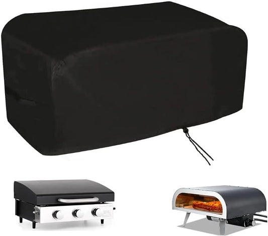 Pizza Oven Cover for VEVOR 16 in Oven, Sophia William 22" Flat Top Grill | 24x24x13,Waterproof Dustproof Heavy Duty Oxford Fabric,for 16 in Outdoor Pizza Oven, for 22 in Tabletop Gas Griddle