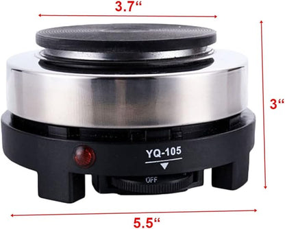 Mini Electric Stovetop for Espresso Maker Moka Pot Tea Pot & Cooking Stove for Camping, Dorm, RV