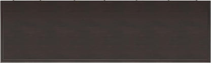 SIMPLIHOME Connaught 51" Solid Wood Cabinet in Chestnut Brown | Traditional space-saving entryway or mudroom cabinet with 3 drawers and adjustable shelves for organized household storage.
