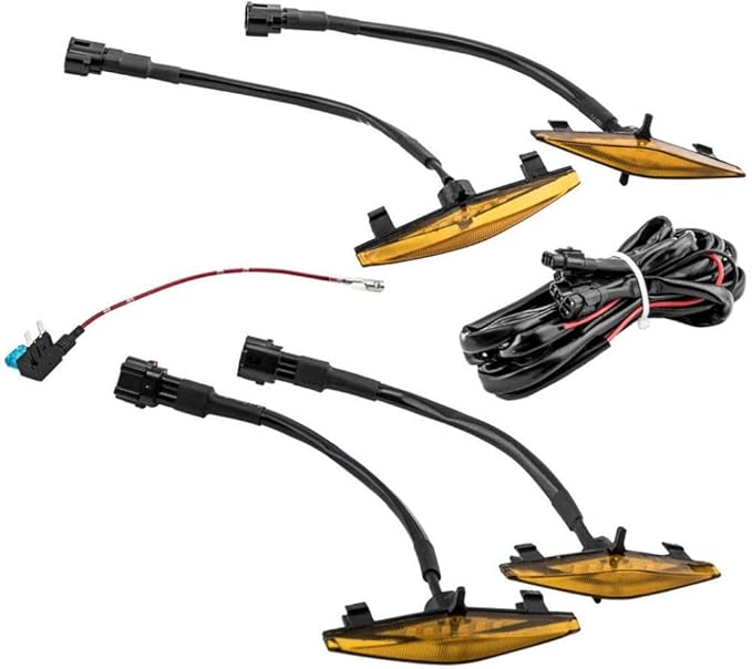 LED Amber Lights Compatible With 4Runner TRD Pro Grille 2014-Up SR5 Set Of 6