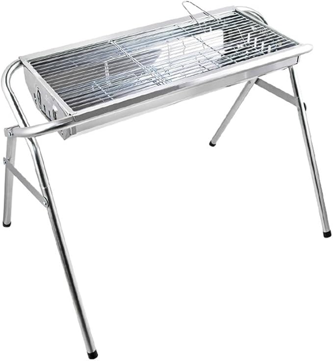 Portable Charcoal Grill for Camping BBQ Grills Outdoor Barbecue Grill Stainless Steel Charcoal Grills BBQ Grill Lightweight Easy Carry Camping Grill Outdoor Grill,917 * 590 * 700Mm-D