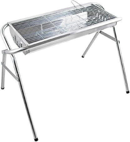 Portable Charcoal Grill for Camping BBQ Grills Outdoor Barbecue Grill Stainless Steel Charcoal Grills BBQ Grill Lightweight Easy Carry Camping Grill Outdoor Grill,917 * 590 * 700Mm-D