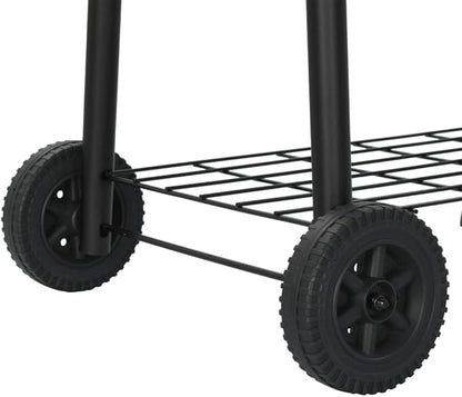 vidaXL Charcoal Barbecue, Charcoal Grill for Outdoor Camping Picnic Patio, Barbecue Grill for Home Party, Smoker for Deck Backyard Cooking, Smoker