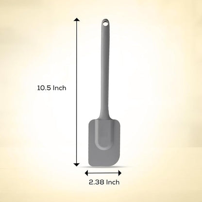 Mrs. Anderson’s Baking Silicone Spatula, Flexible And Nonstick, One-Piece Design, Gray, For Mixing, Folding, Scraping, Baking, And Cooking