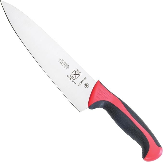 Mercer Culinary M22608RD Millennia Colors Chef's Knife, 8 Inch, Red