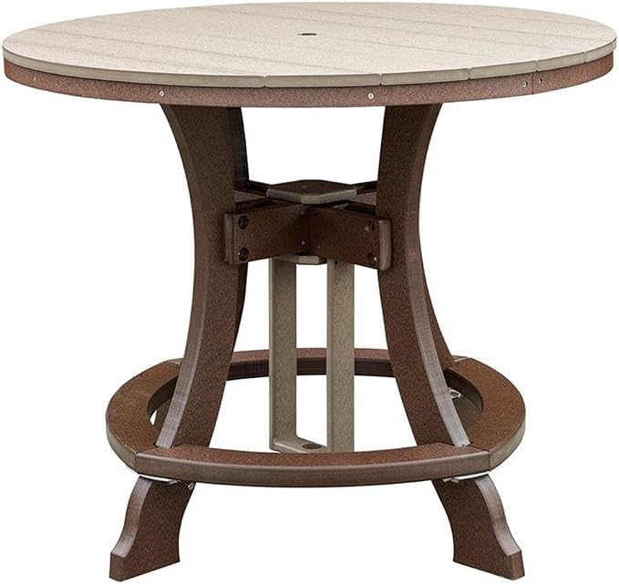 OS Home and Office CR130WWTB-K Five Piece Round Counter Height Dining Set