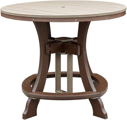 OS Home and Office CR130WWTB-K Five Piece Round Counter Height Dining Set