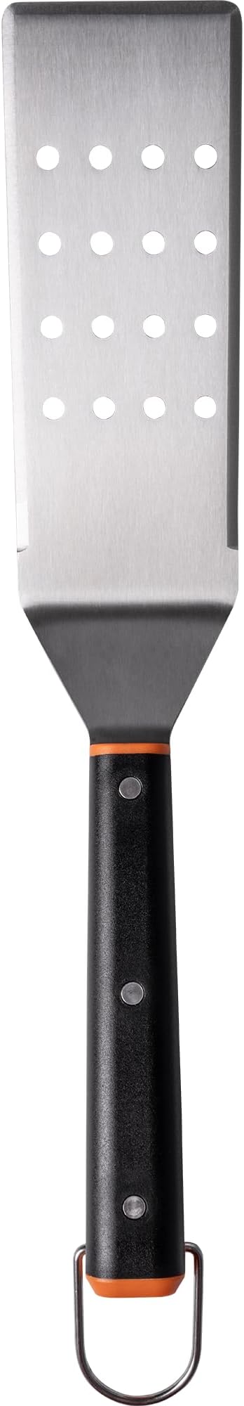 Traeger Grills Flat Top Spatula 2-Pack – Heavy-Duty Stainless Steel Solid & Slotted Griddle Spatulas for Flipping, Searing & Serving, Dishwasher-Safe