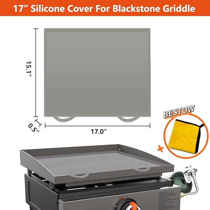 Blackstone Grill Cover for 17 Inch Griddle Blackstone Griddle Accessories Ultimate Weather Protection Cover - Waterproof UV Resistant Heavy Duty Material for Outdoor Use
