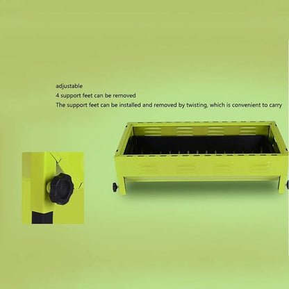 Camping Barbecue Grill Charcoal Barbecues with Storage Basket Barbecue Grill Portable BBQ Grill Non-Stick Surface Charcoal Grill Barbecue Charcoal Grill