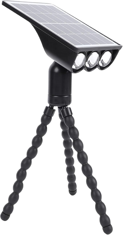 SUNGOOYUE Solar Lights Outdoor, Octopus Style, 2 Lighting Modes, Grill Stand, Flexible Octopus Tripod Light for Terrace, Fence, Garden, Camping, Patio