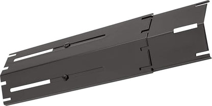 Universal Adjustable Grill Heat Plate Replacement for Gas Grill, Porcelain Steel Heat Plate Shield, Flavorizer Bar, Extends from 11.75" Up to 21" L (Pack of 3)