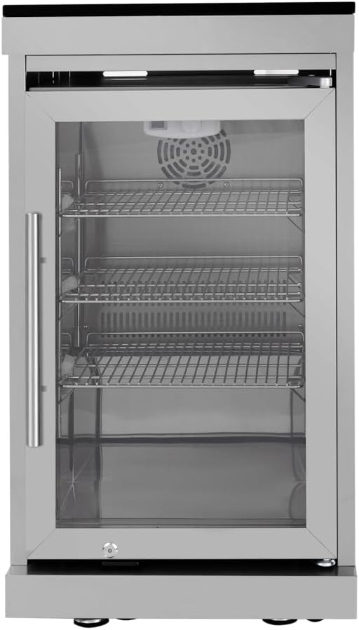43-Inch Modular Outdoor Kitchen Grill with 6 Stainless Steel Burners 85000 BTU, Deluxe BBQ Station with Granite Countertop, Rotisserie Kit, 304 Stainless Steel Sink, Portable Refrigerator (Silver)