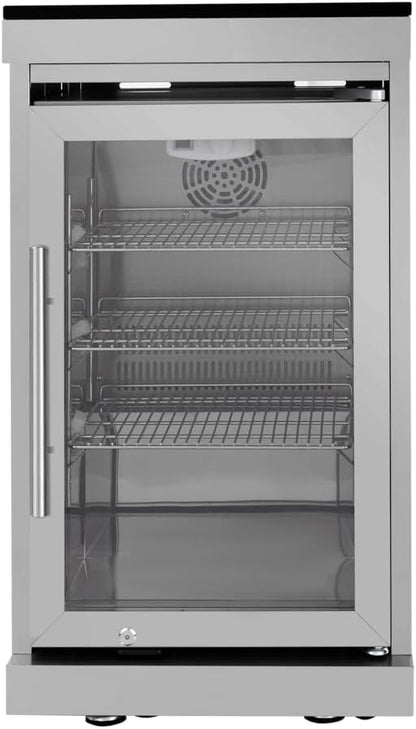 43-Inch Modular Outdoor Kitchen Grill with 6 Stainless Steel Burners 85000 BTU, Deluxe BBQ Station with Granite Countertop, Rotisserie Kit, 304 Stainless Steel Sink, Portable Refrigerator (Silver)