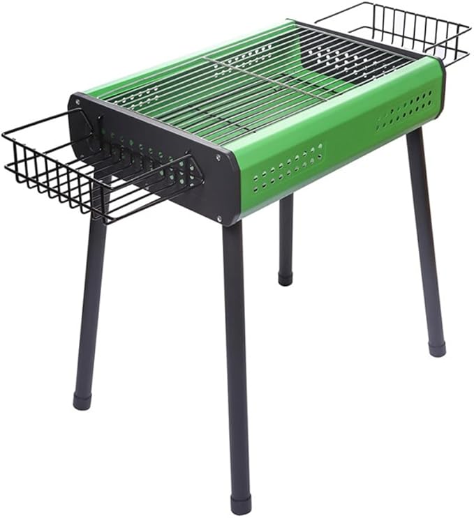 Portable Charcoal Grill for Camping BBQ Grills Outdoor Barbecue Grill Compact Charcoal Grills BBQ with Stable Support and Heat Dissipation,43.5 * 30 * 50Cm-D