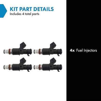 TRQ Fuel Injector Set | For 2005-2006 Acura RSX 2004-2008 TSX 2006-2011 Honda Civic