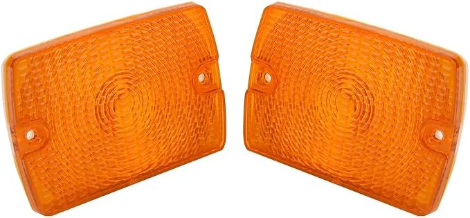 Front Grill Indicator Lights Smoked Amber for Jeep for wrangler YJ 1987-1995 Corner Lamp Replacement