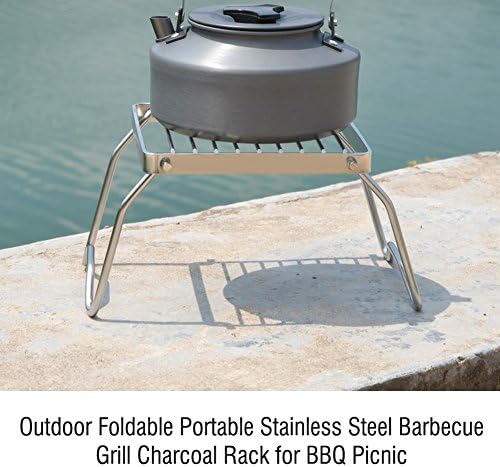Barbecue Grill, Portable Foldable Lightweight Charcoal Grill for Camping Hiking Picnic