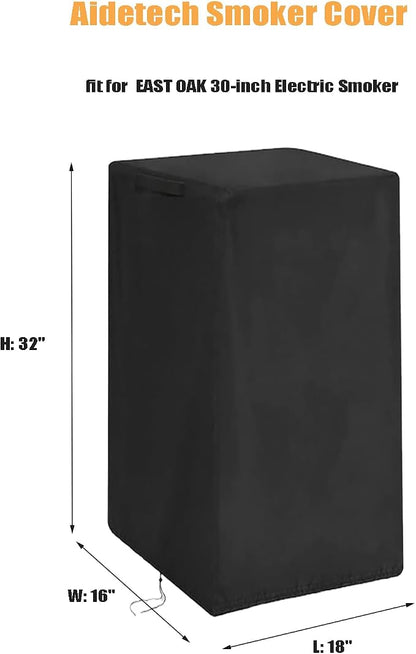 Smoker Cover Fit for East Oak 30" Electric Smoker | Heavy Duty Waterproof Outdoor Grill Smoker Covers-18"D x 16"W x 32"H