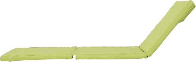 Christopher Knight Home Jamaica Outdoor Water Resistant Chaise Lounge Cushions, 2-Pcs Set, Green