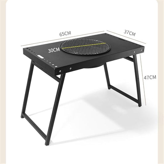 Barbecue Grill Tea Boiling Stove Hearth Charcoal Combined