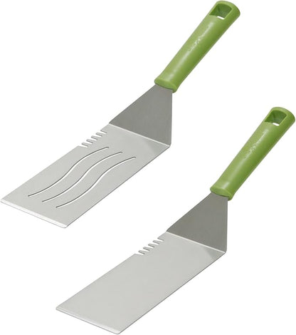 Little Griddle 7-Piece Grill Set, Scrubber, Griddle Scoop, Egg Rings, Scraper, & Spatula Set Toolkit