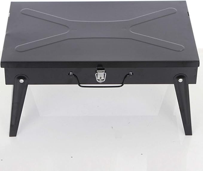 Portable Charcoal Barbecue Grill, Folding Stainless Steel Outdoor Home Kitchen Camping Cooking Tool Accessories