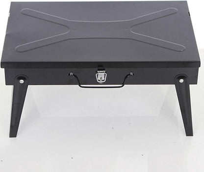 Portable Charcoal Barbecue Grill, Folding Stainless Steel Outdoor Home Kitchen Camping Cooking Tool Accessories