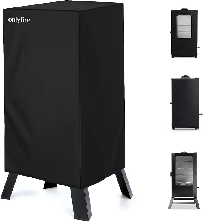 Onlyfire 30 Inch Electric Smoker Cover for Masterbuilt Smoker, Heavy Duty | 20.6" L x 19.9" W x 39.6" H, Waterproof Vertical Electric Smoker Cover, Outdoor Smoker Grill Covers