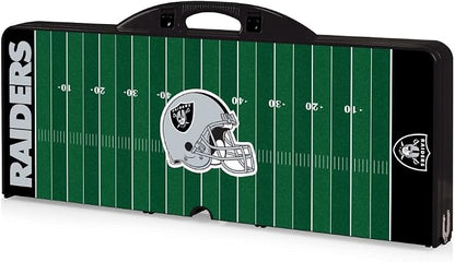 Picnic TIME NFL Football Field Folding Picnic Table, Camping Table, Outdoor Table with Umbrella Hole