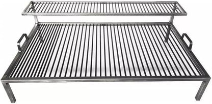 Iron Argentina Grill - BBQ - Parrilla De Hierro Flotante, Emparrillado con manijas, Asado Argentino. (40 x 24 in) (32x20)