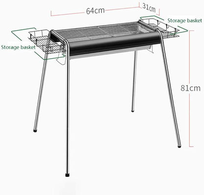 Oven Household Charcoal Barbecue Grill Outdoor Tool Thickened Carbon Wild Barbecue Stove Shelf 3-10 People Available